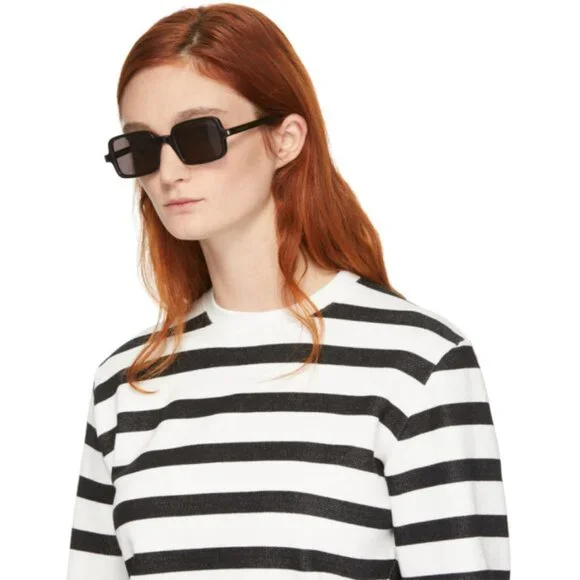 Saint Laurent SL332 006 Sunglasses Havana Rectangle Frame  display picture 2